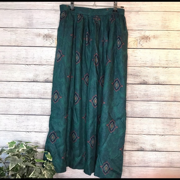 Vintage Dresses & Skirts - VINTAGE | Boho Print Skirt